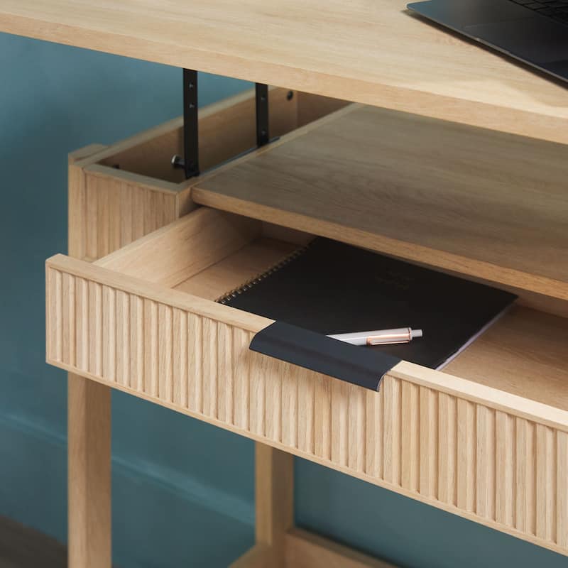 Middlebrook Designs Reeded Lift-Top Desk with Drawer