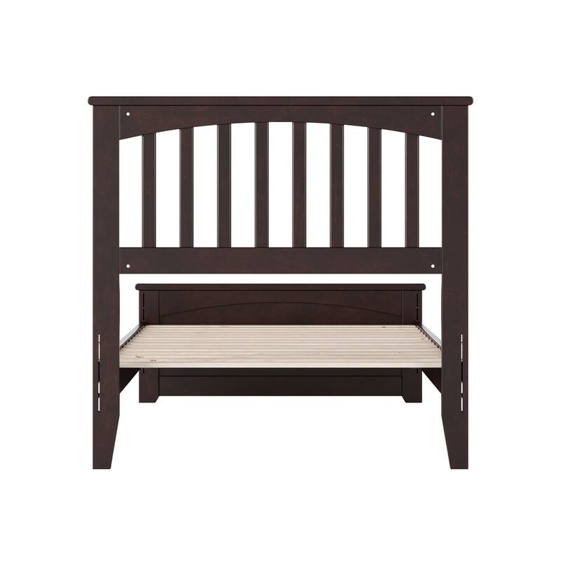 Becket Solid Wood Low Profile Platform Bed with Matching Footboard