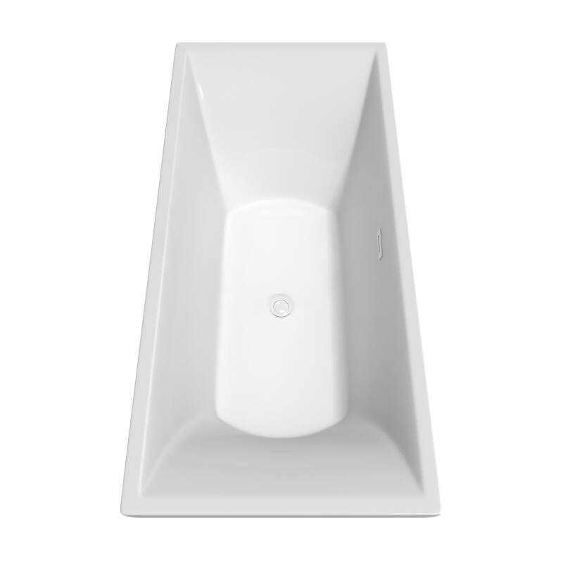 Wyndham Collection Maryam 70-3/4" Freestanding Soaking Tub with Tub