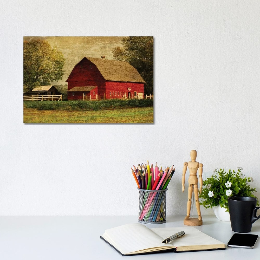 iCanvas "Red Barn" by Graffi*Tee Studios Canvas Print