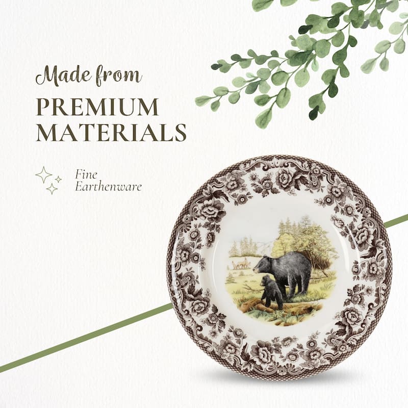 Spode Woodland Assorted Animals Salad Plate