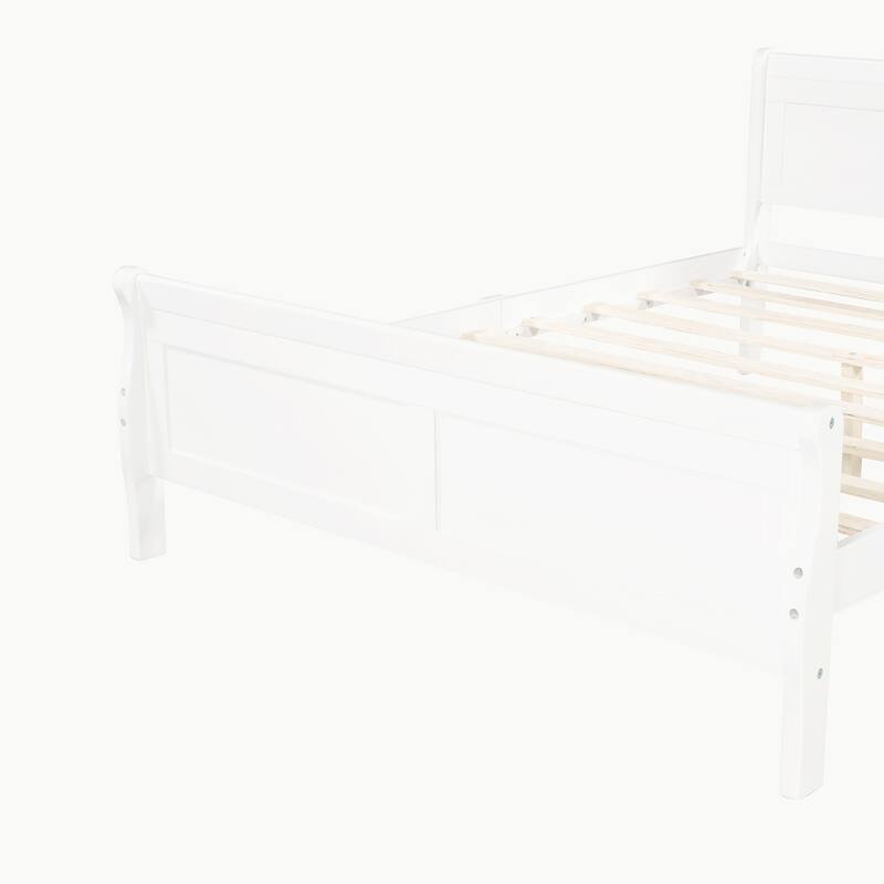 Full Queen Twin Size Wood Platform Bed