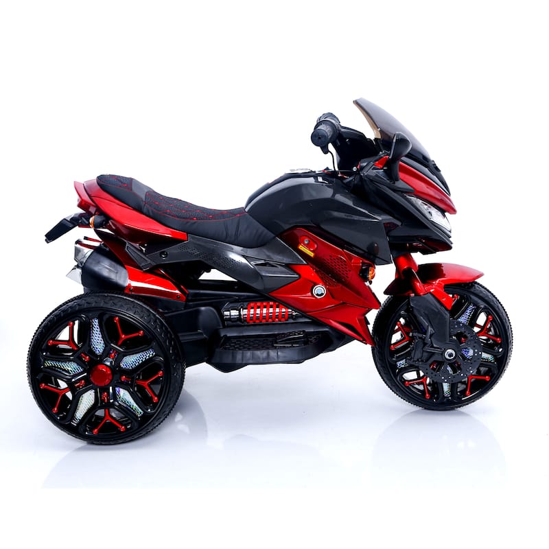 Kids Motorcycle Ride-On Motorcycle 3-Wheels Battery Powered Motorbike Rechargeable 12 V kids ride on toy with PU seat