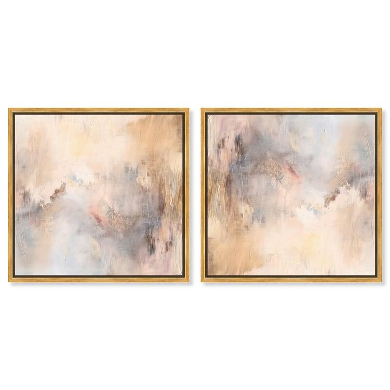 The Cutouts Canvas by Art Remedy - 30" x 45" - Gold