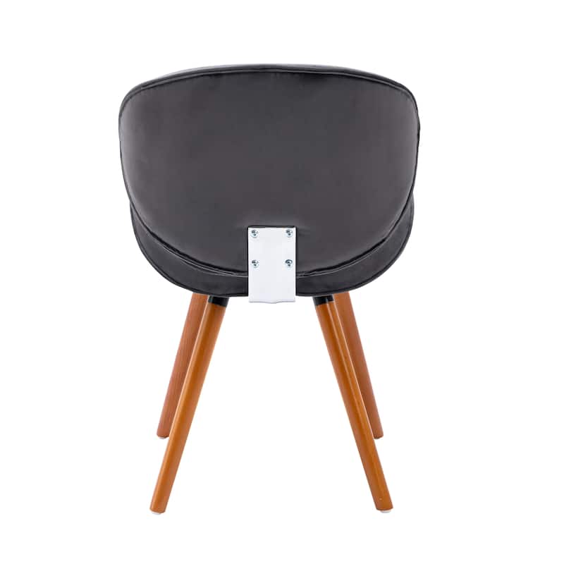 Porthos Home Vigo Dining Chair, Velvet Seat & Back, Beechwood Legs