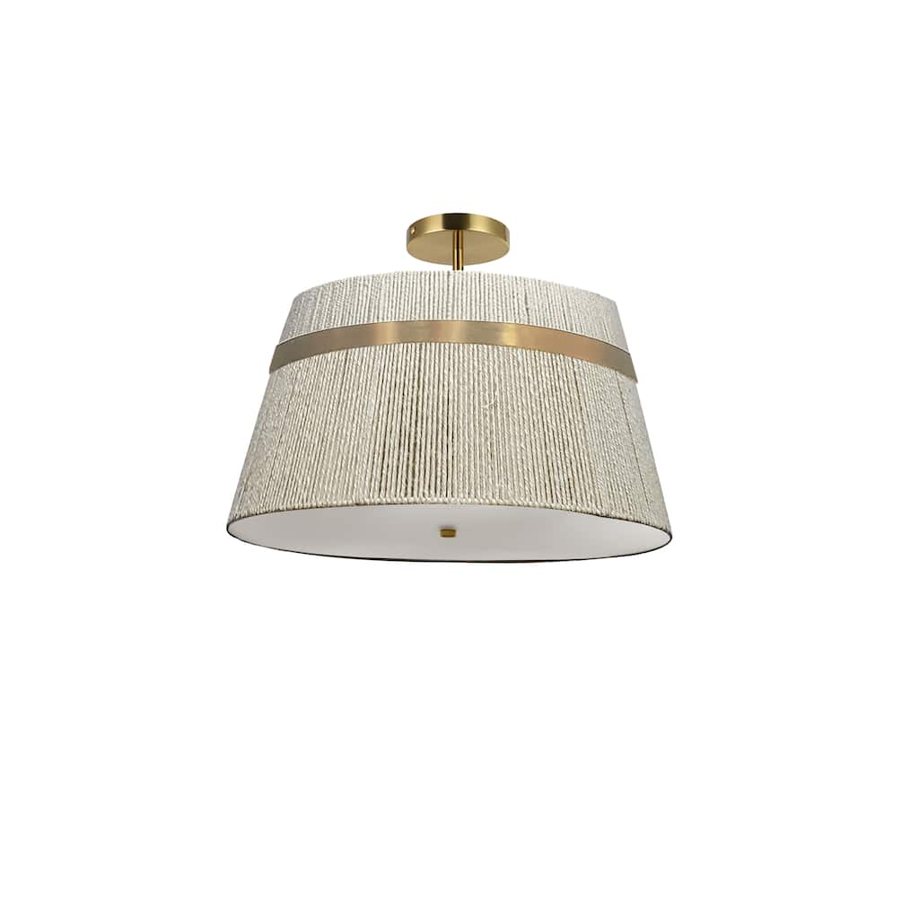 Dainolite Sylvie 3 Light Semi Flush Mount
