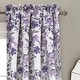 preview thumbnail 2 of 3, Porch & Den Elcaro Floral Room Darkening Curtain Panel Pair