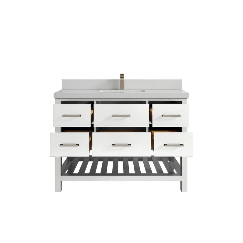Willow Collections 48 in. W x 22 in. D Parker Single Sink Bathroom Vanity with Countertop