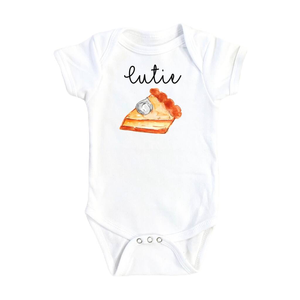 Pie Cutie - Baby Boy Girl Clothes Infant Bodysuit Funny Cute Newborn 1A