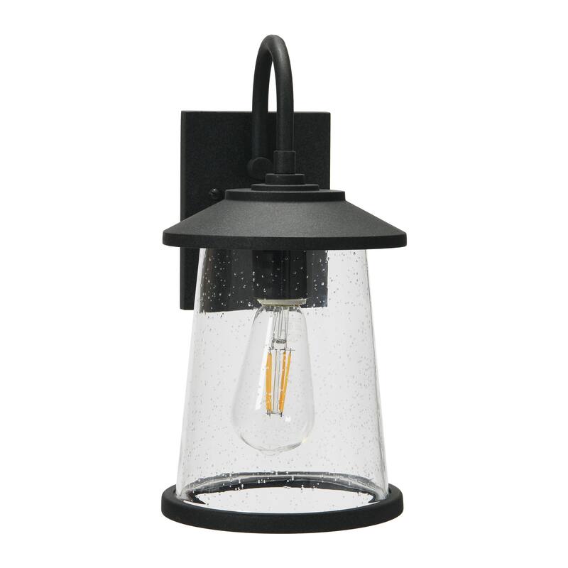 Robert Stevenson Lighting Hudson - Metal and Seedy Glass Outdoor Light - 7W x 9L x 15H