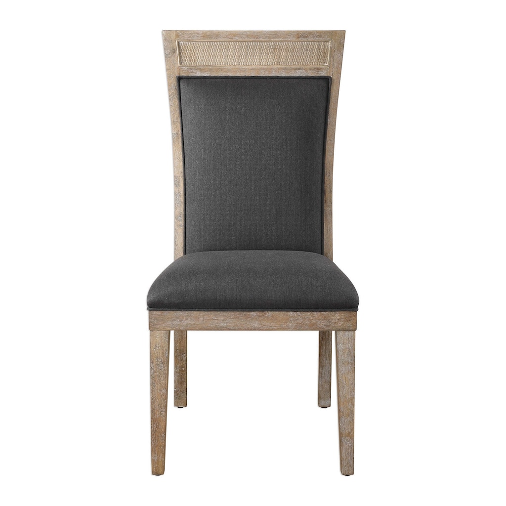41" encore dark gray armless chair
