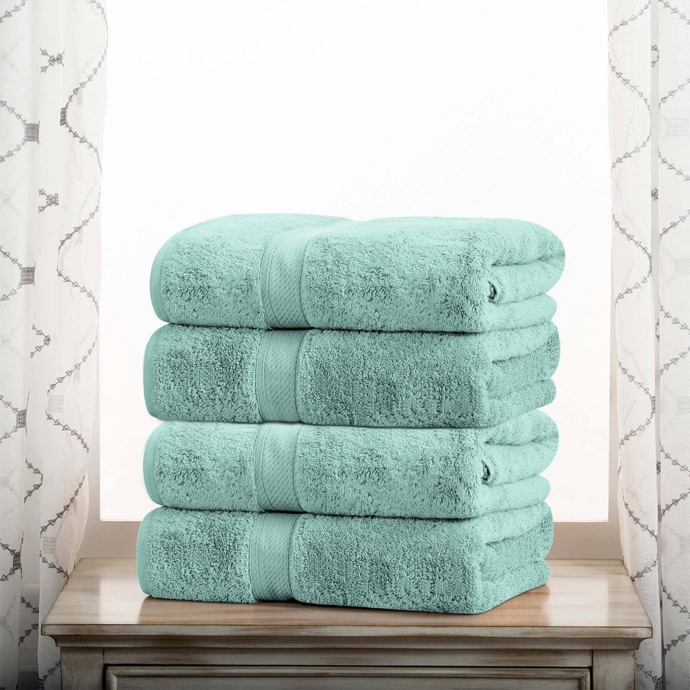 Superior Egyptian Cotton Pile Heavyweight Bath Towel Set of 4