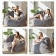 preview thumbnail 35 of 55, Giant Bean Bag Chair,Shell-Shaped Oversized Bean Bag Chair with Fille