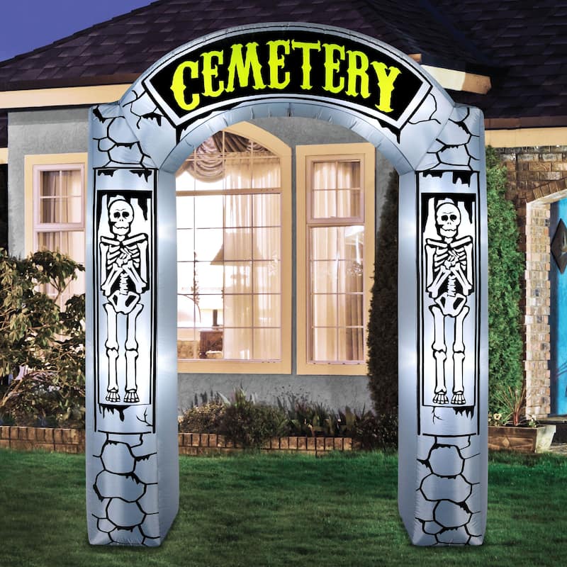 Occasions Airflowz Inflatable Cemetery Archway, 6 ft Tall