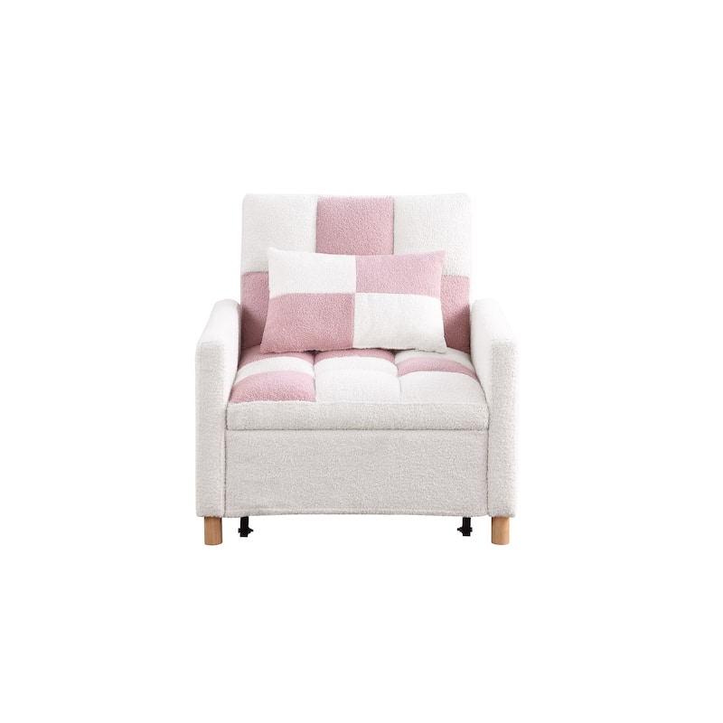 Convertible Sleeper Sofa Chair Bed with Pillow