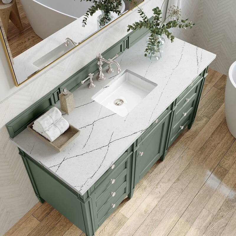 James Martin Vanities 650-V60S-FENC Brittany 60" Free Standing Single