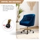 preview thumbnail 99 of 109, Modern Velvet Tufted Office Chair with Gold Metal Base by HULALA HOME