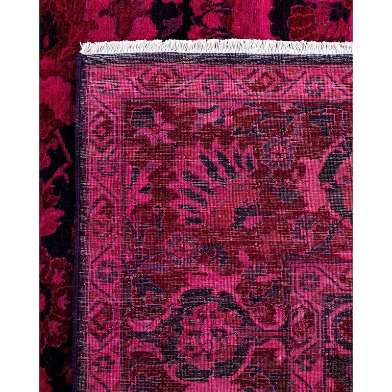 Contemporary Overdyed Wool Hand Knotted Area Rug - 6' 1" x 8' 8"