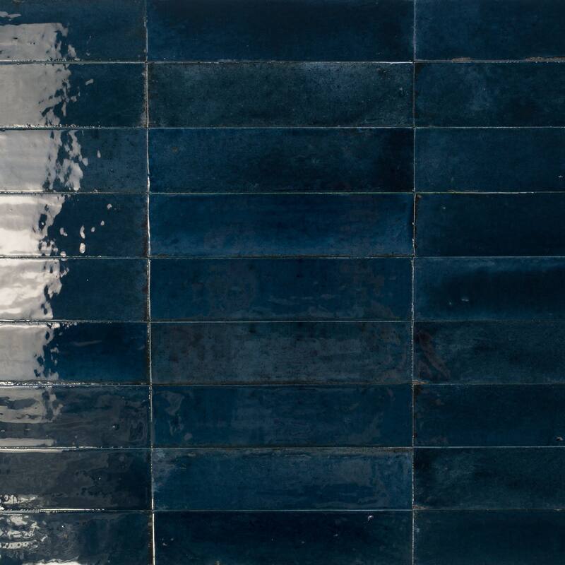 Look 2.5" x 9.5" Porcelain Wall Tile - 2.5" x 9.5" - Blue