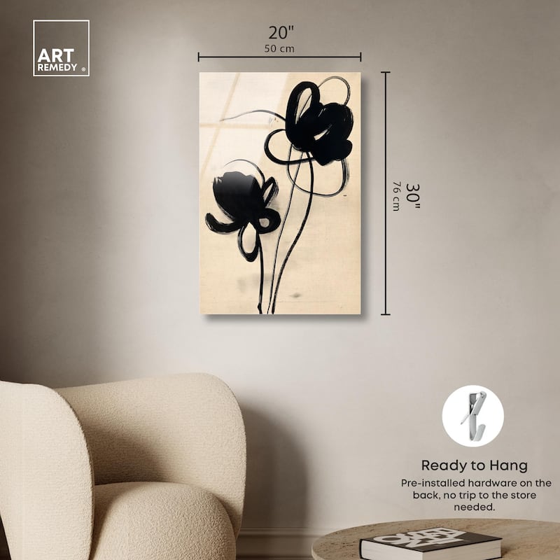 Florals in the Minimal I Acrylic by Art Remedy, Ready to Hang