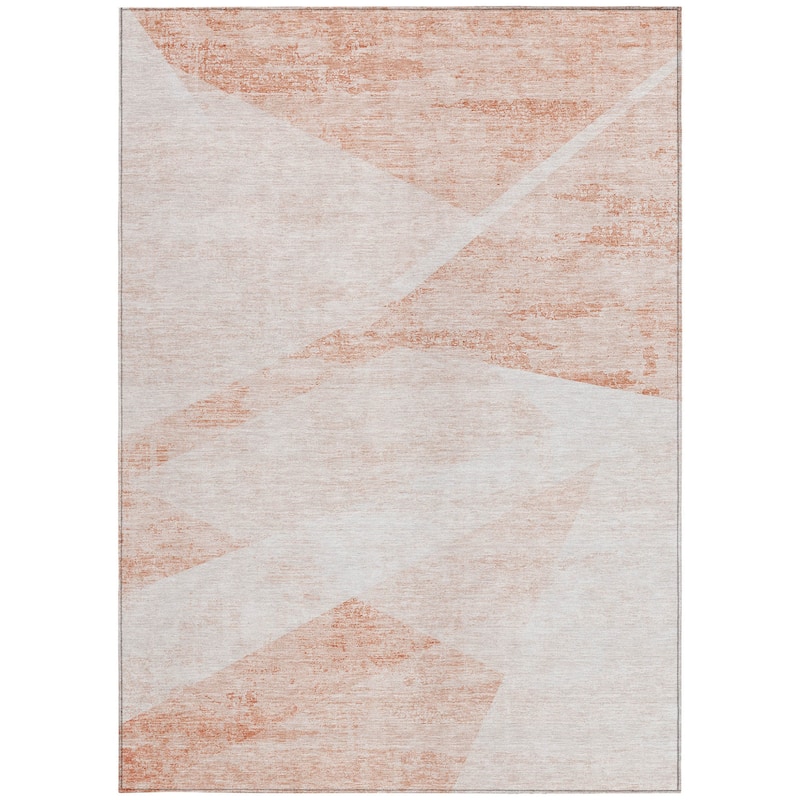 HomeRoots Abstract Transitional Rectangle Outdoor Rug