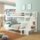 preview thumbnail 3 of 34, Twin Over Full Bunk Bed with Storage Stairs, Full-Length Guardrail