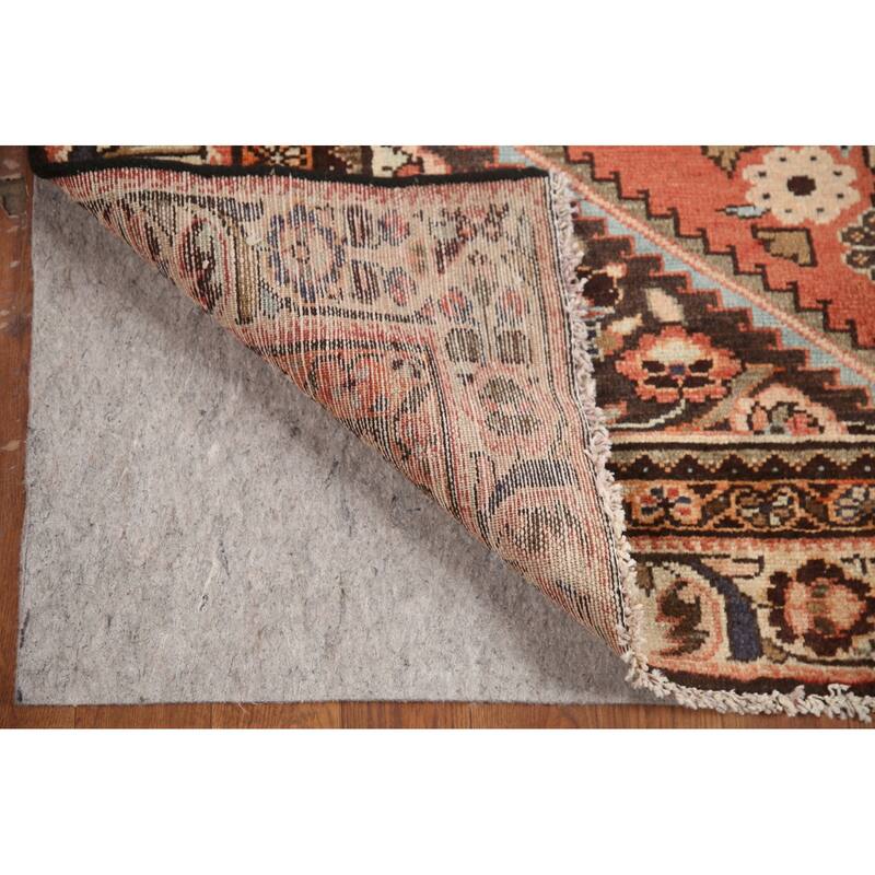 Hand Knotted Oriental 100% Wool Carpet Traditional Floral Oranges & Rust Lilian Area Rug - 10' 8'' X 4' 9''