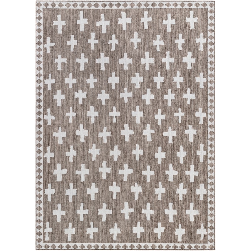 Livabliss Boronia Indoor/ Outdoor Mod Geometric Area Rug