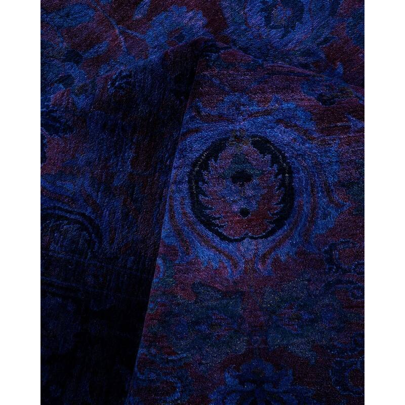 Fine Vibrance One-of-a-Kind Hand-Knotted Area Rug - Blue, 6' 2" x 9' 0" - 6' 2" x 9' 0"