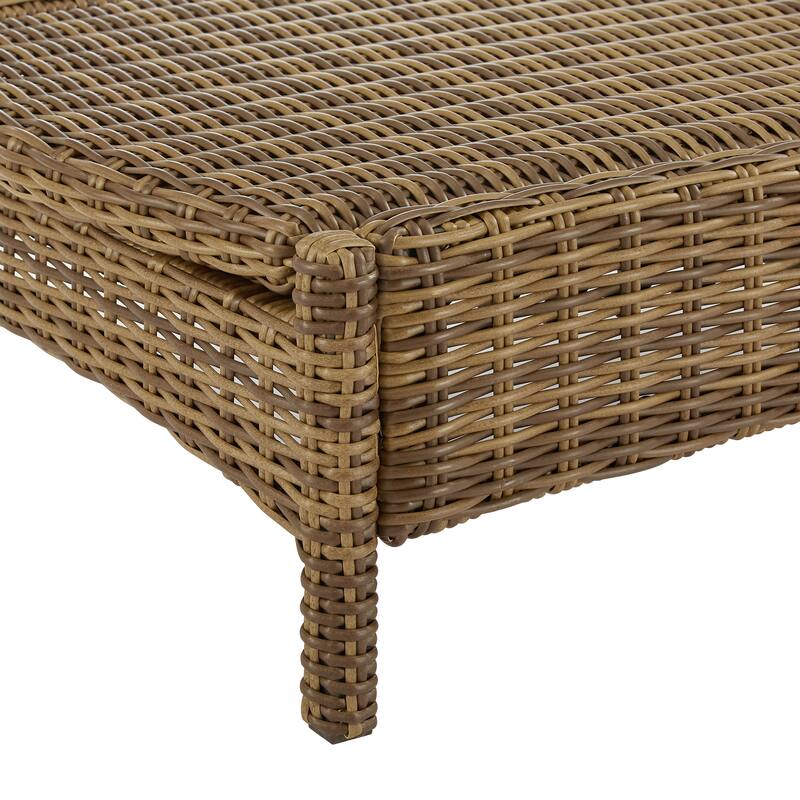 Crosley Bradenton Outdoor Wicker Chaise Lounge - 76 "W x	24 "D x 14.5 "H