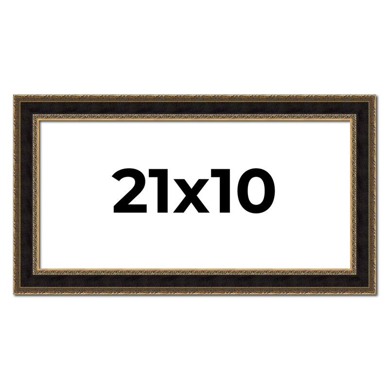 21x10 Frame Gold Antique Vintage Sold Wood Picture Frame | 1.75 Inch