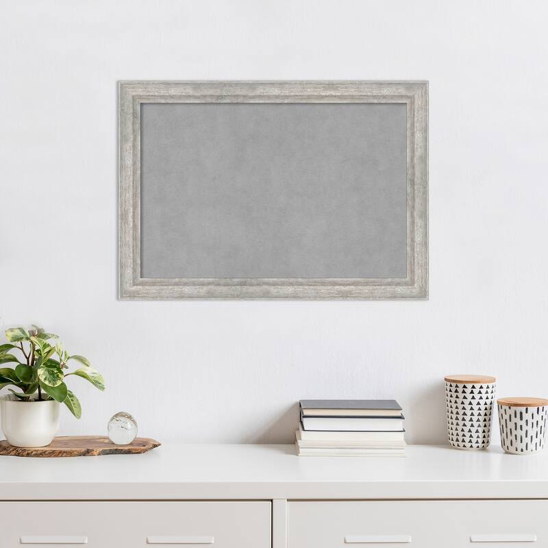Amanti Art Angled Silver Framed Magnetic Board