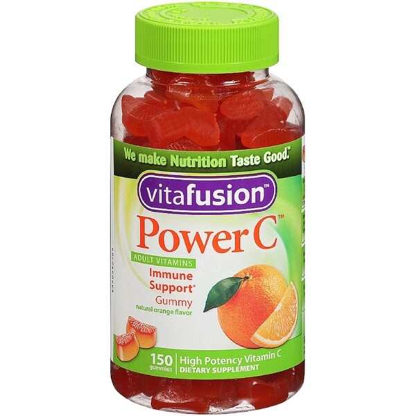 Vitafusion Power C Adult Vitamins Gummy, Immune Support, Natural Orange 150 ea