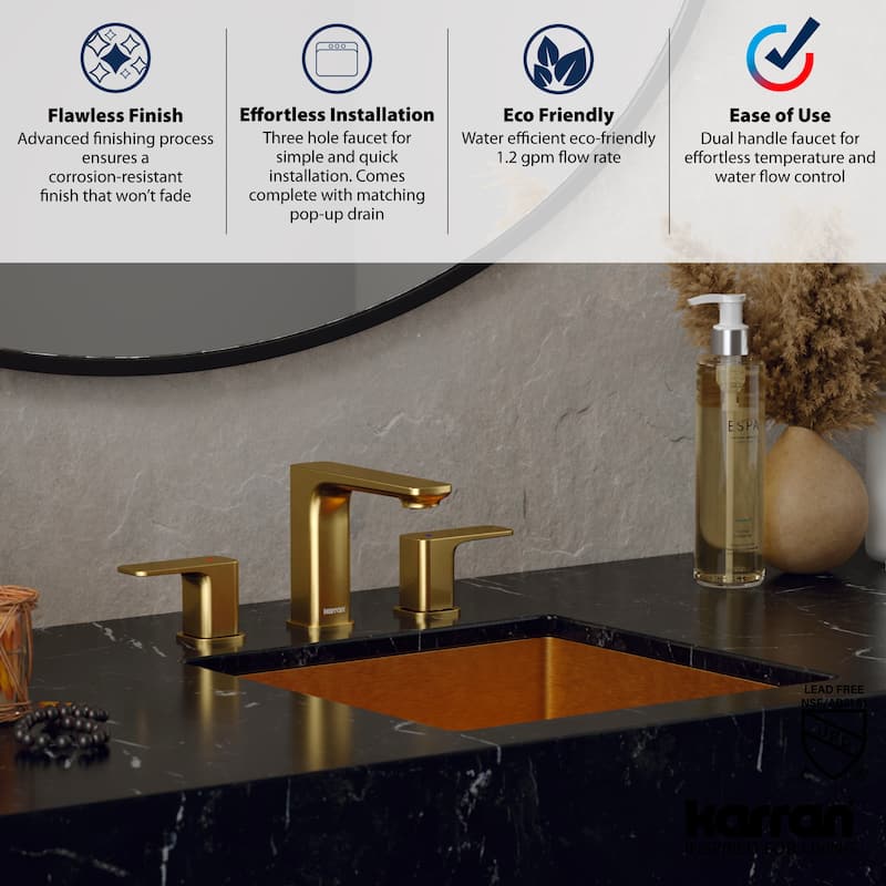 Karran USA KBF514 Venda 1.2 GPM Widespread Bathroom Faucet