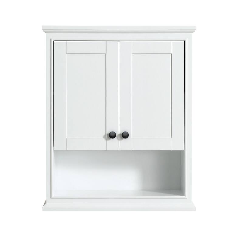 Wyndham Collection Deborah 30" Wood Wall Mounted Bathroom Cabinet
