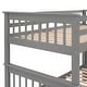 preview thumbnail 43 of 50, Contemporary Clean Design Twin Over Twin Bunk Bed with Full-Length Guardrail,Storage Shelf Staircase and Drawers