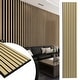 preview thumbnail 4 of 41, 4 Panels 93"x12" MDF Slat 3D Wall Paneling Cover 31 Sq.Ft. - N/A