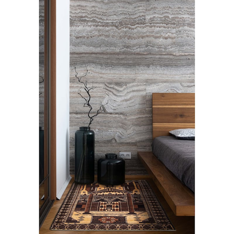 Teimani Beige Rug 2'11" x 4'6" - 2'11 x 4'6