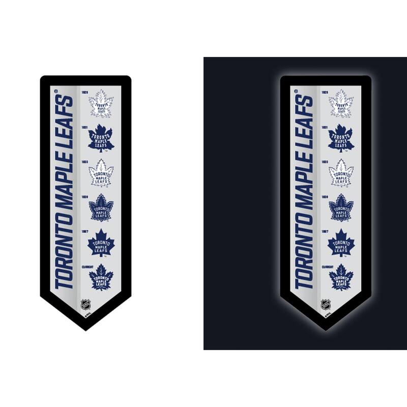 Toronto Maple Leafs LED Lighted Sign - Grey