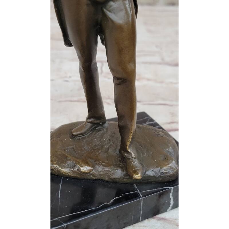 Bronze Sculpture Of Johann Strauss Playing The Violin Hot Cast Figurine Figure