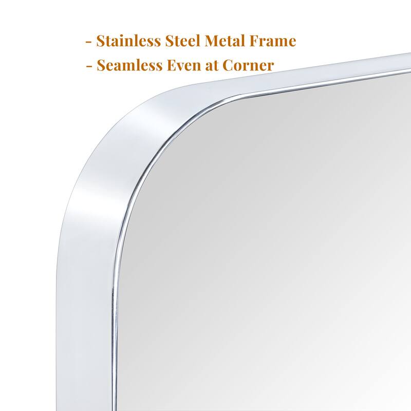 TEHOME Grozdana Rectangle Metal Mirror