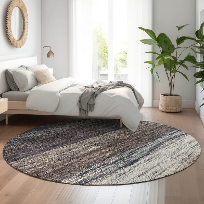 Premium Washable Super Soft Chunky Ombre Mayfield Rug - Beige - 8' x 8'