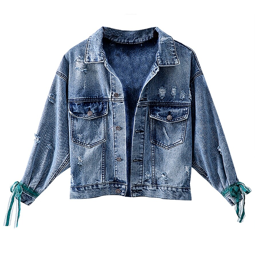 michael kors embroidered denim jacket