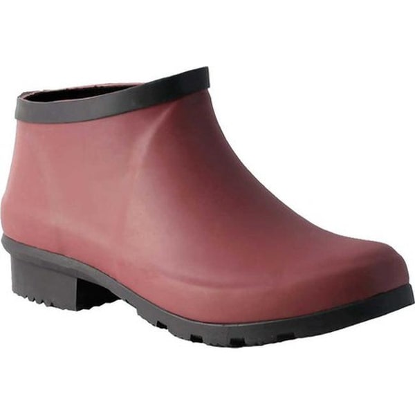 matte ankle rain boots