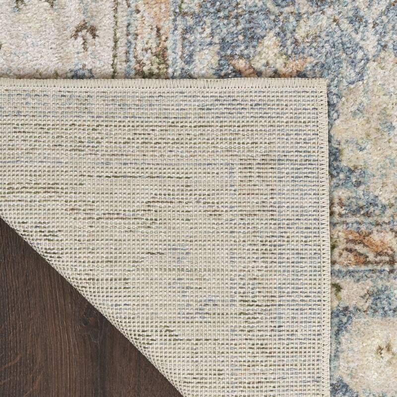 Mevo Power Loomed Distressed Floral Area Rug By HomeRoots - 120' X '26' X '0.25
