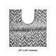 preview thumbnail 49 of 123, Better Trends 100% Micro Polyester Knitted Bathroom Rugs - Casablanca Collection with Chevron Pattern, Machine Washable Bath Mat