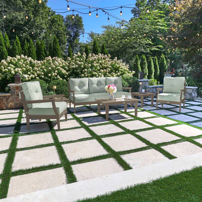 HIGHWOOD Lehigh 6-Piece Couch and Chair Deep Seating Set