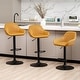 preview thumbnail 5 of 51, Glitzhome Set of 3 Mid-Century Modern Adjustable Swivel Bar Stools - Set of 3