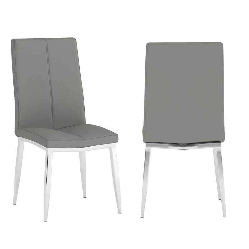 Somette Alyssa Side Chair with Chrome Legs (Set of 4)