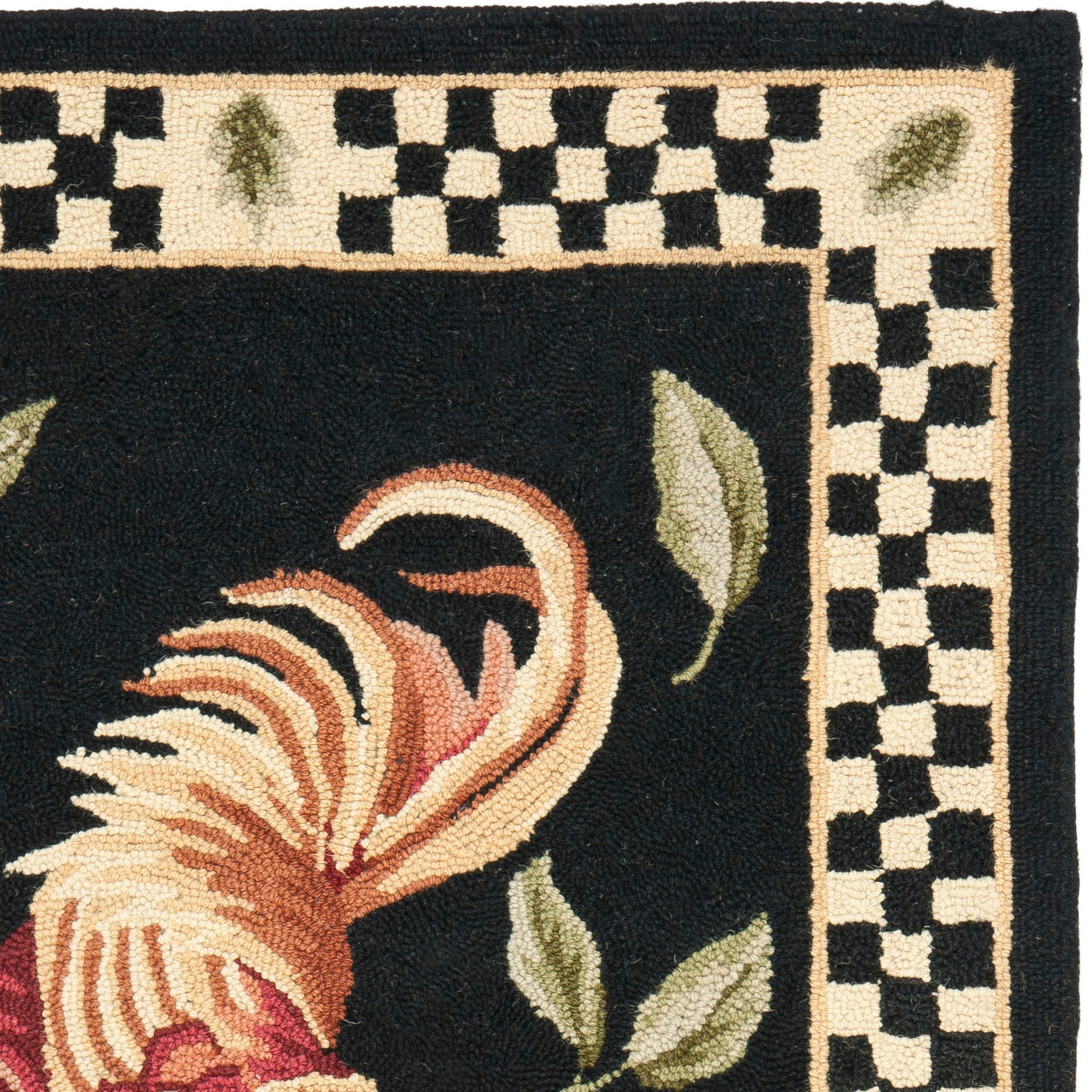 SAFAVIEH Hand-hooked Vintage Poster Rasma Rooster Wool Rug.. - On